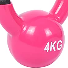 Pink Body Solid Cast آهن آموزش قدرت Kettlebell For Home Gym Workout 5