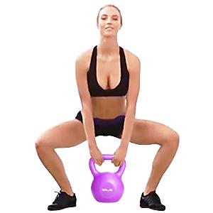 بنفش تمام بدنسازی بدنسازی قدرت Kettlebell 10 پوند 15 پوند 20 پوند 4