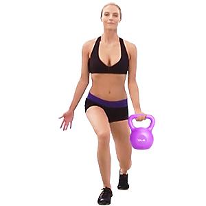 بنفش تمام بدنسازی بدنسازی قدرت Kettlebell 10 پوند 15 پوند 20 پوند 6