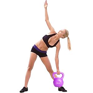 بنفش تمام بدنسازی بدنسازی قدرت Kettlebell 10 پوند 15 پوند 20 پوند 7