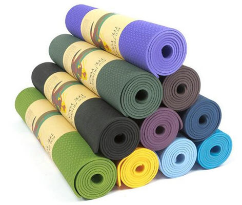 Sgs حرفه ای SG Certified TPE Material Yoga Mat 6mm for Pilates and Floor تمرینات