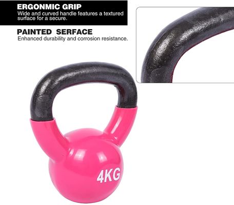 Pink Body Solid Cast آهن آموزش قدرت Kettlebell For Home Gym Workout