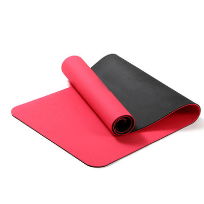 نور بنفش سفارشی بدون لغزش پیلاتس Eco Friendly TPE Yoga Mat تاشو با کیف مسافرتی